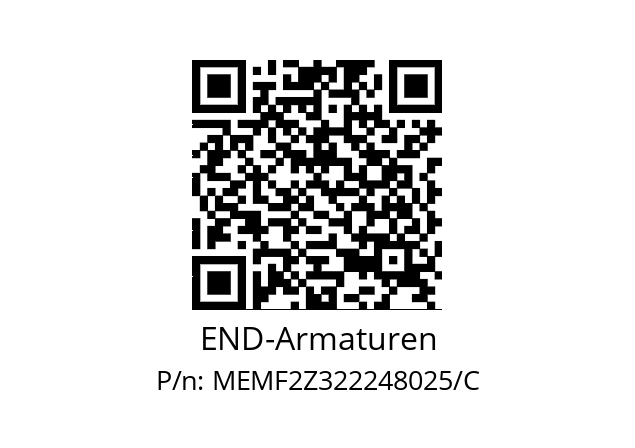   END-Armaturen MEMF2Z322248025/C