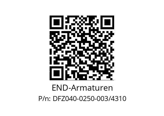   END-Armaturen DFZ040-0250-003/4310