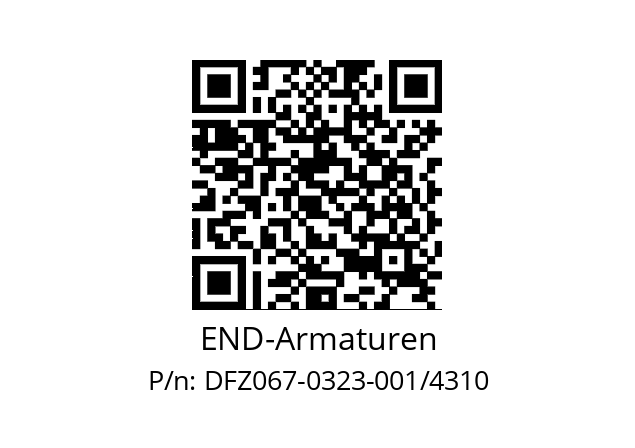   END-Armaturen DFZ067-0323-001/4310