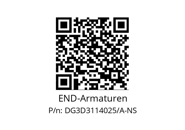   END-Armaturen DG3D3114025/A-NS