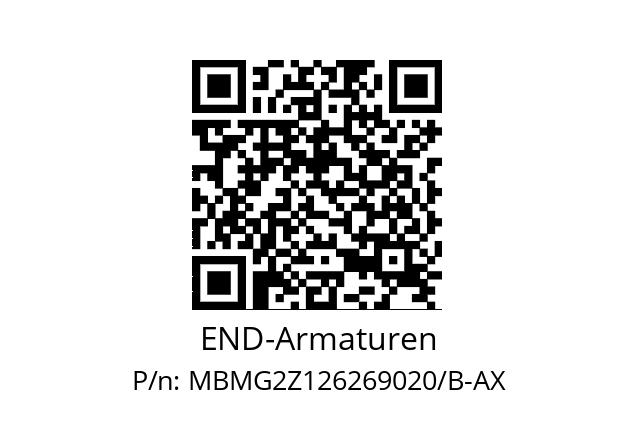   END-Armaturen MBMG2Z126269020/B-AX