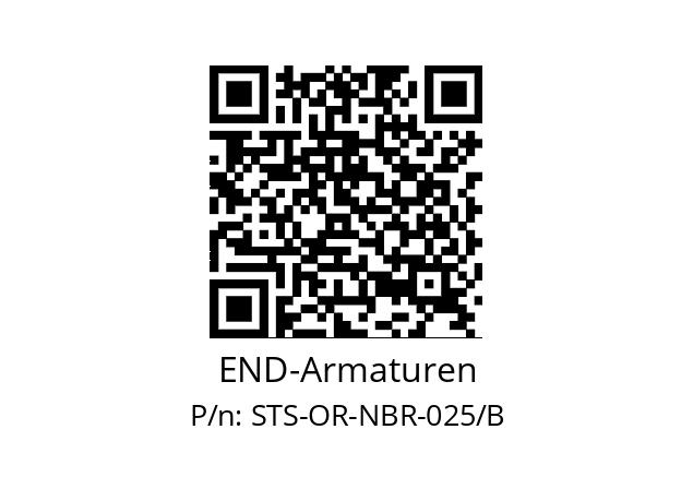   END-Armaturen STS-OR-NBR-025/B