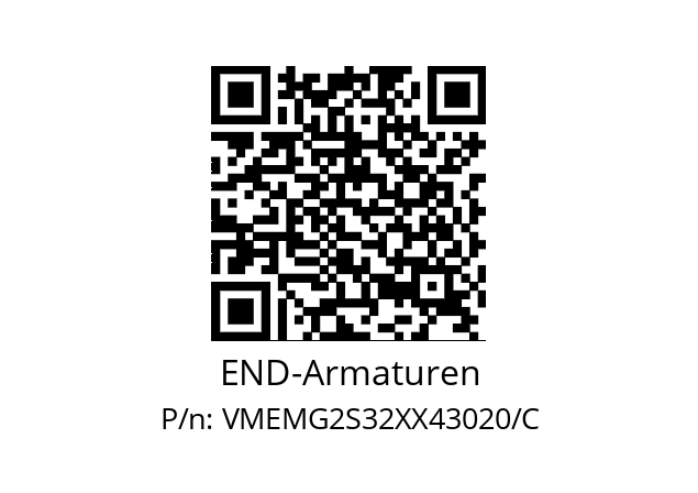   END-Armaturen VMEMG2S32XX43020/C