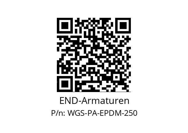   END-Armaturen WGS-PA-EPDM-250