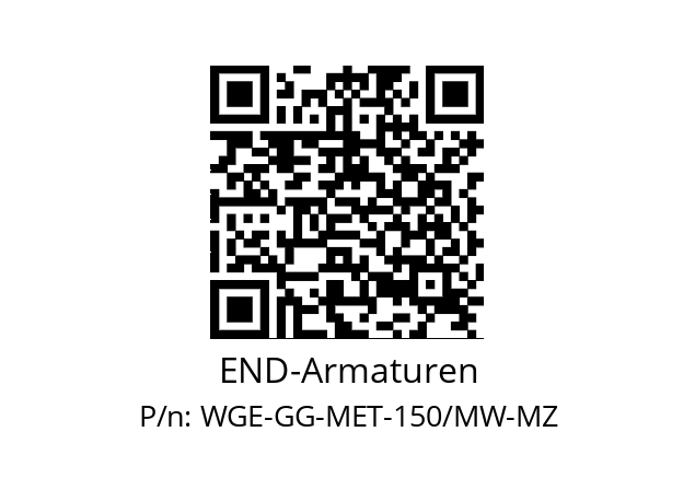   END-Armaturen WGE-GG-MET-150/MW-MZ