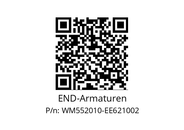   END-Armaturen WM552010-EE621002