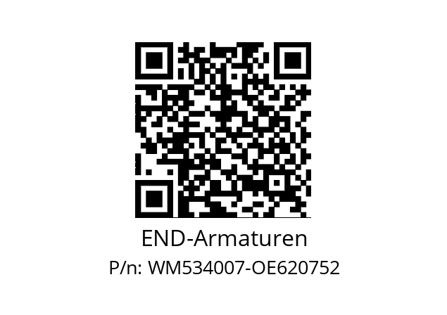   END-Armaturen WM534007-OE620752