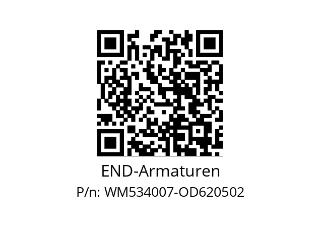   END-Armaturen WM534007-OD620502