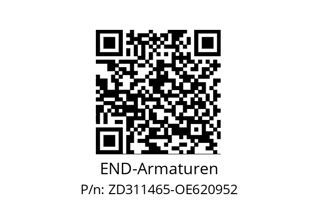   END-Armaturen ZD311465-OE620952