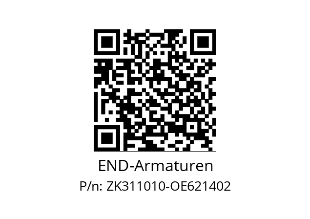   END-Armaturen ZK311010-OE621402