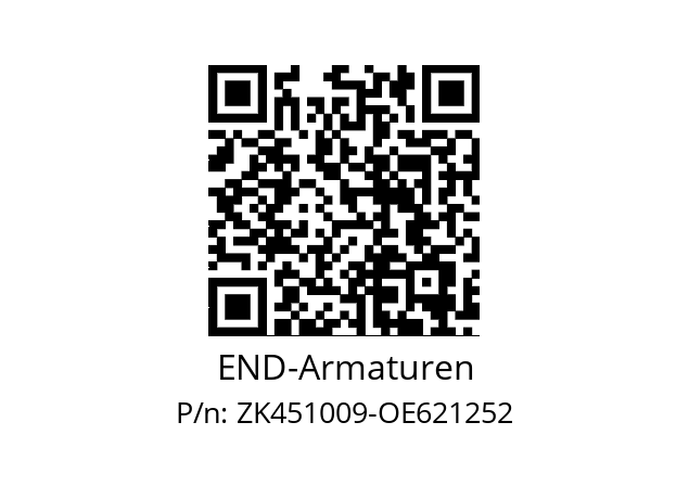   END-Armaturen ZK451009-OE621252