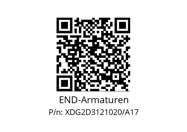   END-Armaturen XDG2D3121020/A17