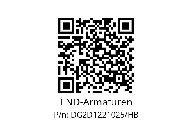   END-Armaturen DG2D1221025/HB