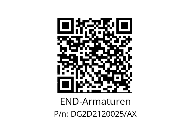   END-Armaturen DG2D2120025/AX