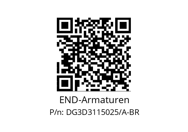   END-Armaturen DG3D3115025/A-BR