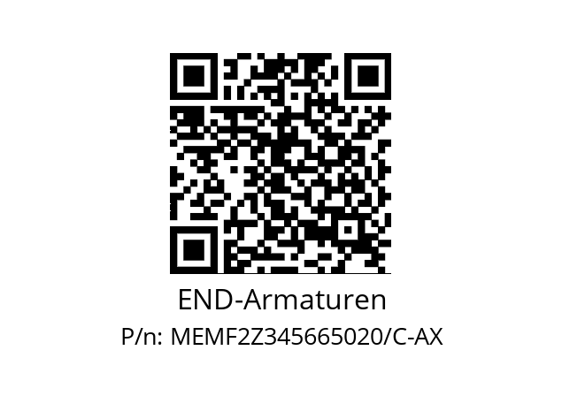   END-Armaturen MEMF2Z345665020/C-AX