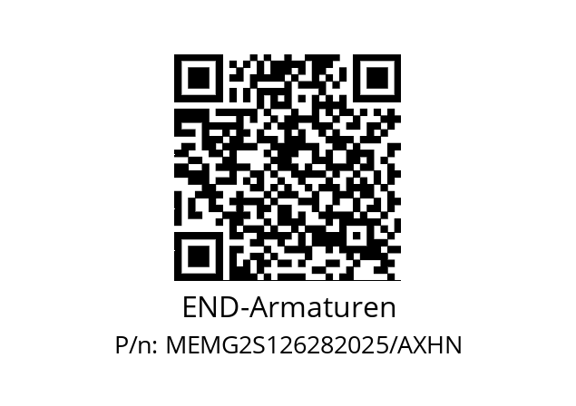   END-Armaturen MEMG2S126282025/AXHN