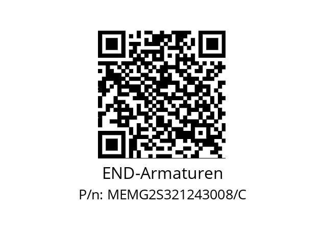   END-Armaturen MEMG2S321243008/C