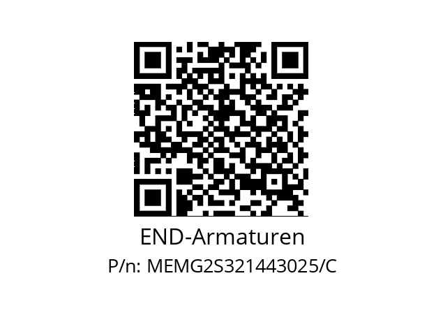   END-Armaturen MEMG2S321443025/C