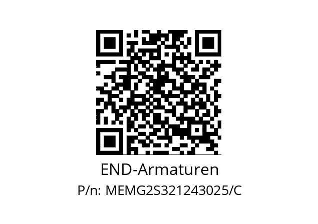   END-Armaturen MEMG2S321243025/C