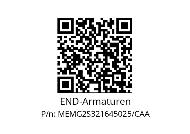   END-Armaturen MEMG2S321645025/CAA