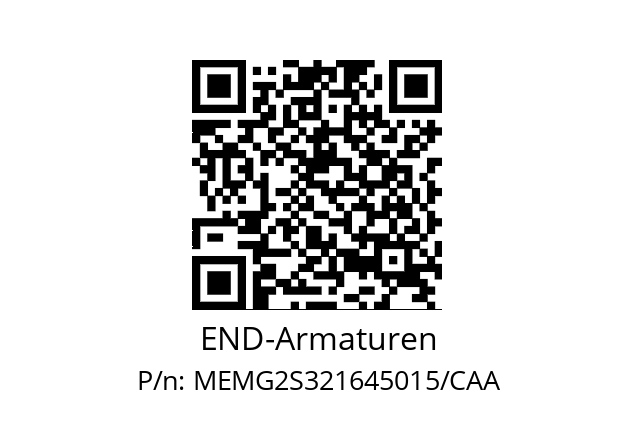   END-Armaturen MEMG2S321645015/CAA