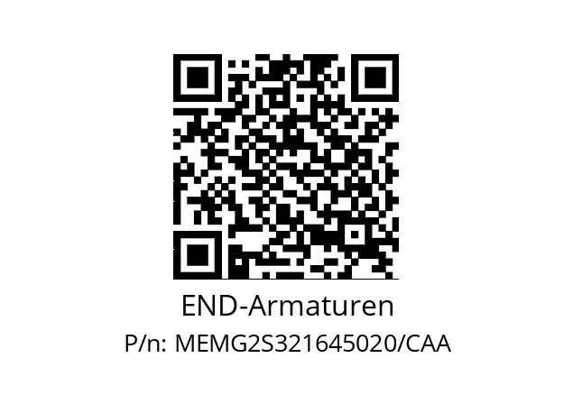   END-Armaturen MEMG2S321645020/CAA