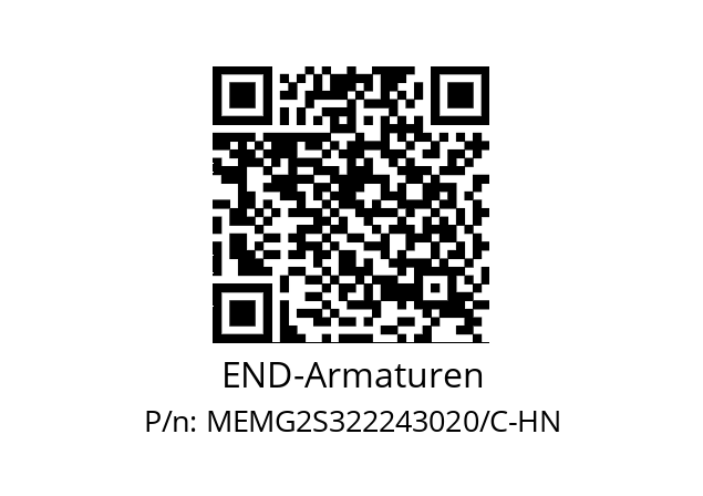   END-Armaturen MEMG2S322243020/C-HN