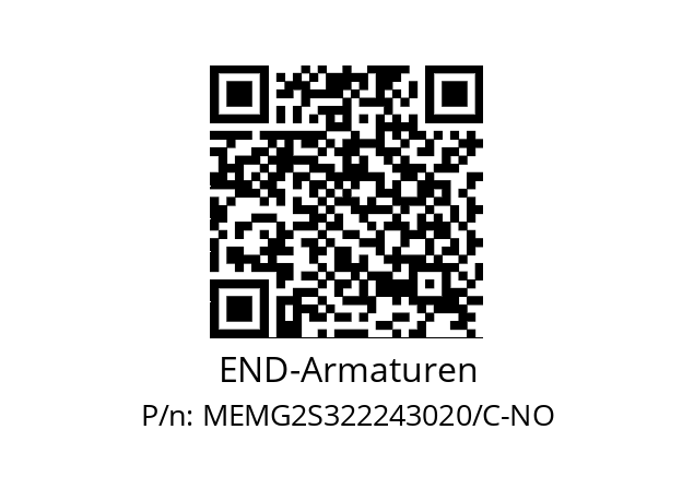   END-Armaturen MEMG2S322243020/C-NO