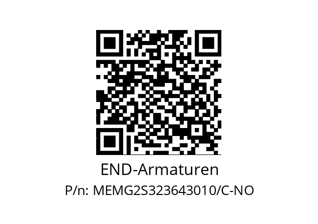   END-Armaturen MEMG2S323643010/C-NO