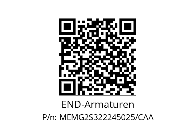   END-Armaturen MEMG2S322245025/CAA