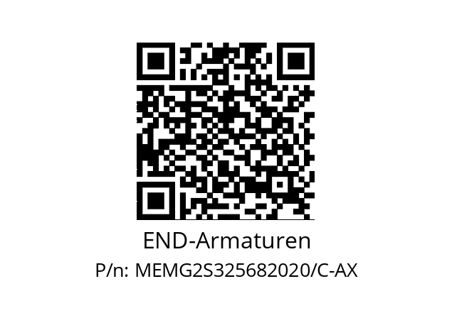   END-Armaturen MEMG2S325682020/C-AX