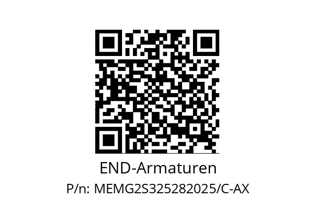   END-Armaturen MEMG2S325282025/C-AX