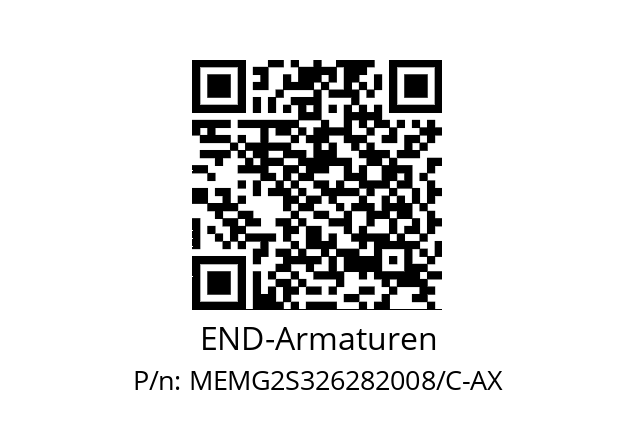   END-Armaturen MEMG2S326282008/C-AX