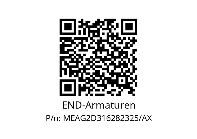   END-Armaturen MEAG2D316282325/AX