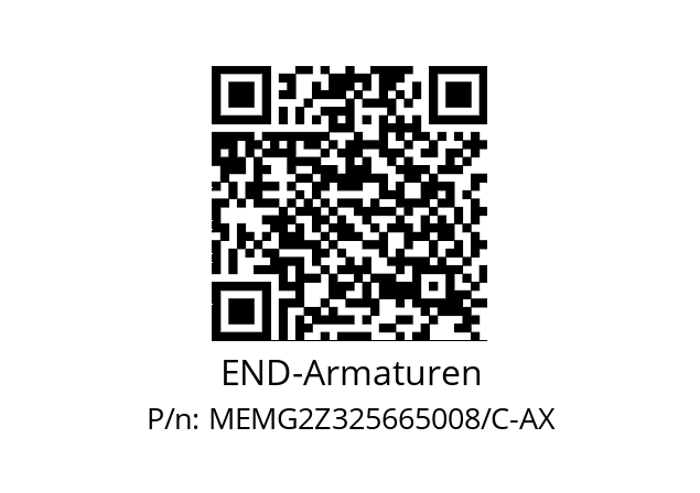   END-Armaturen MEMG2Z325665008/C-AX