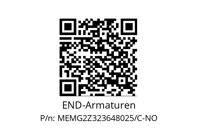   END-Armaturen MEMG2Z323648025/C-NO