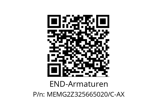   END-Armaturen MEMG2Z325665020/C-AX