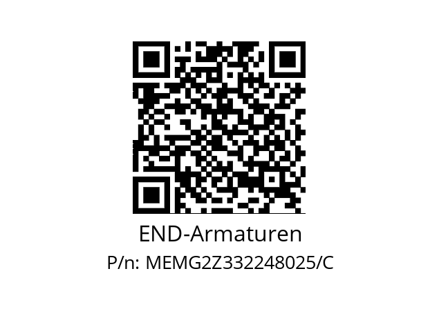   END-Armaturen MEMG2Z332248025/C