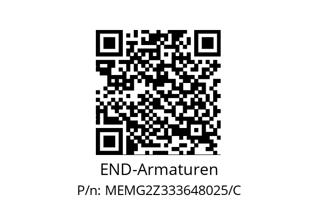   END-Armaturen MEMG2Z333648025/C