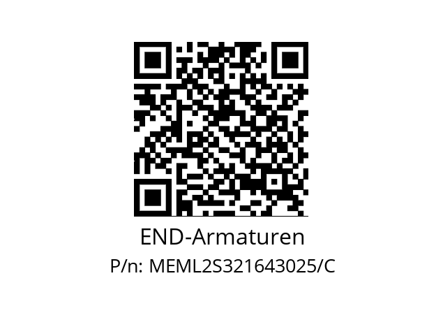   END-Armaturen MEML2S321643025/C