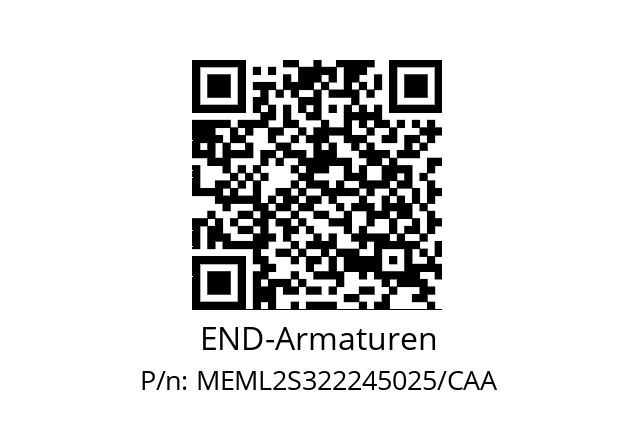   END-Armaturen MEML2S322245025/CAA