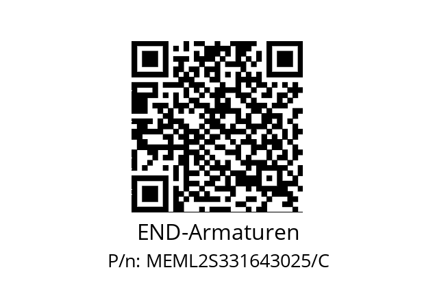   END-Armaturen MEML2S331643025/C