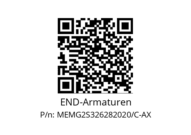   END-Armaturen MEMG2S326282020/C-AX