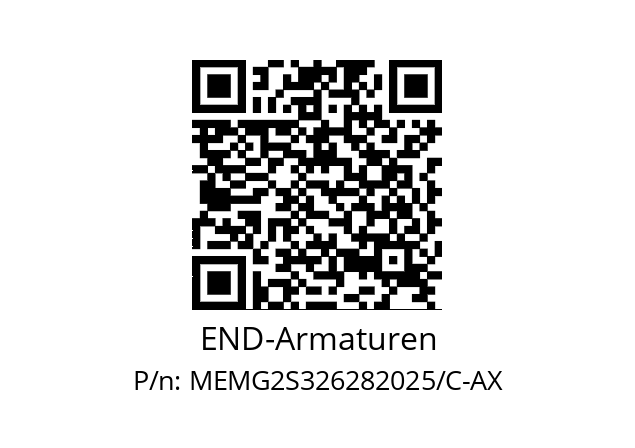   END-Armaturen MEMG2S326282025/C-AX