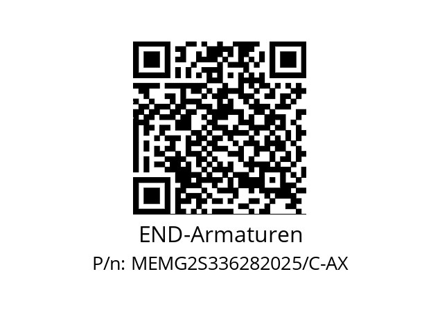   END-Armaturen MEMG2S336282025/C-AX