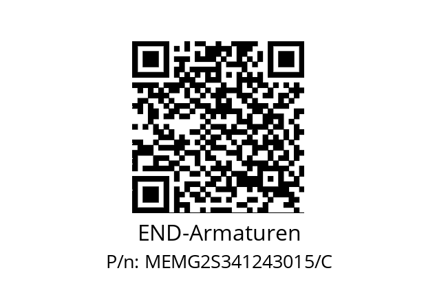   END-Armaturen MEMG2S341243015/C