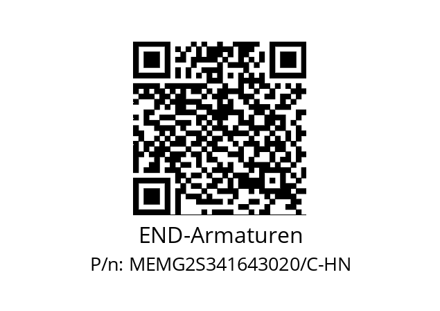   END-Armaturen MEMG2S341643020/C-HN