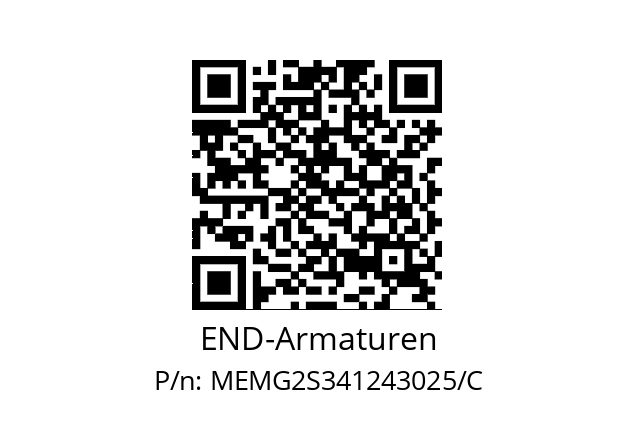   END-Armaturen MEMG2S341243025/C