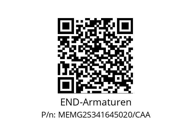   END-Armaturen MEMG2S341645020/CAA